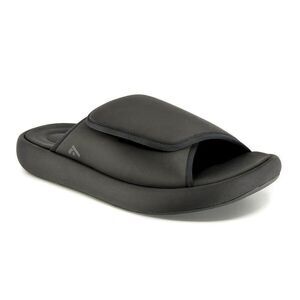 New Fitflop Womens Iqushion City Adjustable Water-Resistant Slides in Black 10